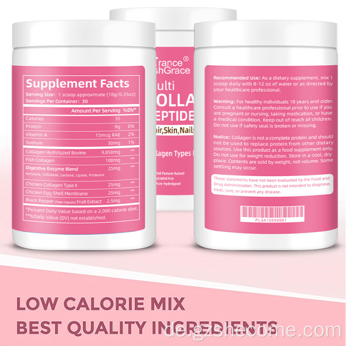 Kollagen für Haargelenkstütze Kollagenpeptidepulver